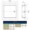 Access Panel Door Metal With Lock, White 200mm x 200mm Access Panels Free Shipping 91