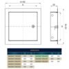Access Panel Door Metal With Lock, White 300mm x 300mm Access Panels Free Shipping 91