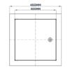 Access Panel Door Metal With Lock, White 400mm x 400mm Access Panels Free Shipping 91