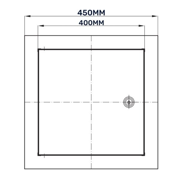 Access Panel Door Metal With Lock, White 400mm x 400mm Access Panels Free Shipping 41