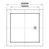 Access Panel Door Metal With Lock, White 500mm x 500mm Access Panels Free Shipping 93