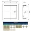 Access Panel Door Metal With Lock, White 150mm x 200mm Access Panels Free Shipping 99