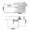 White ABS Extract Ceiling Valve 100mm Anemostats Free Shipping 67
