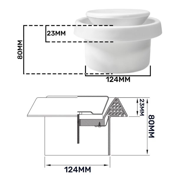 White ABS Extract Ceiling Valve 125mm Anemostats Free Shipping 25