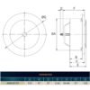 White Metal Extract Ceiling Valve 125mm – Anemostat SV Anemostats Free Shipping 71