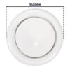 White Metal Extract Ceiling Valve 125mm – Anemostat SV Anemostats Free Shipping 77