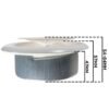 White Metal Extract Ceiling Valve 125mm – Anemostat SV Anemostats Free Shipping 79