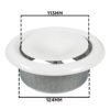White Metal Extract Ceiling Valve 125mm – Anemostat SV Anemostats Free Shipping 81