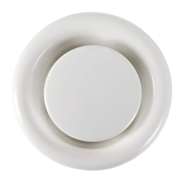 White Metal Extract Ceiling Valve 125mm – Anemostat EV Anemostats Free Shipping 7