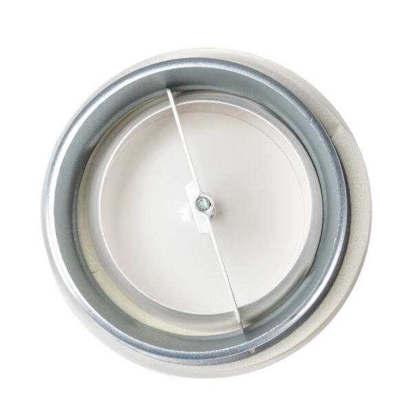 White Metal Extract Ceiling Valve 125mm – Anemostat EV Anemostats Free Shipping 25