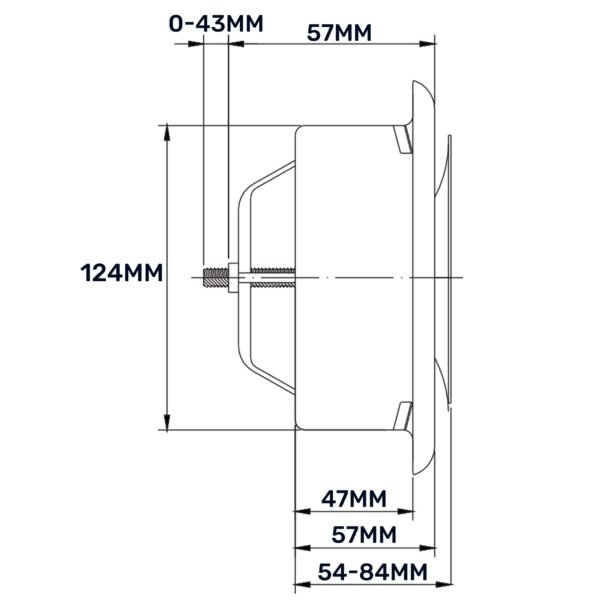 White Metal Extract Ceiling Valve 125mm – Anemostat EV Anemostats Free Shipping 31