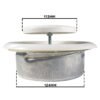 White Metal Extract Ceiling Valve 125mm – Anemostat EV Anemostats Free Shipping 83