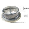White Metal Extract Ceiling Valve 125mm – Anemostat EV Anemostats Free Shipping 85