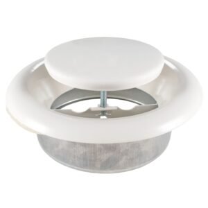 White Metal Extract Ceiling Valve 125mm – Anemostat EV Home & Garden Free Shipping