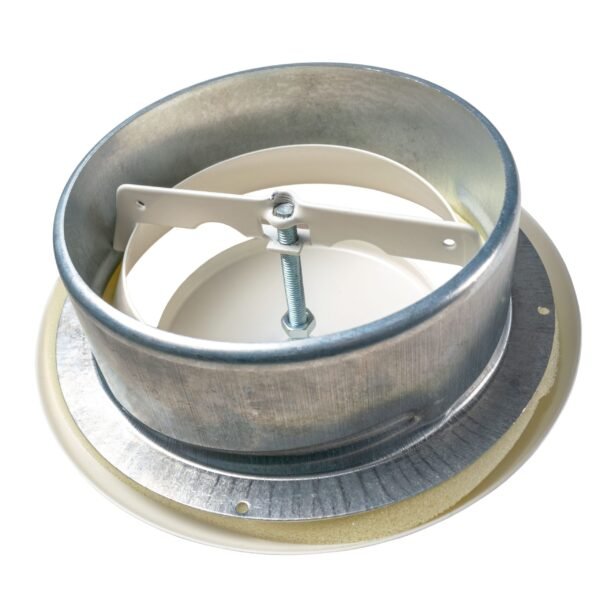 White Metal Extract Ceiling Valve 125mm – Anemostat EV Anemostats Free Shipping 11