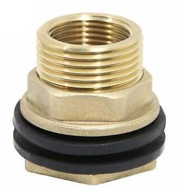 Water Butt Brass 3/4" BSP Male - 1/2" BSP Female and Drill