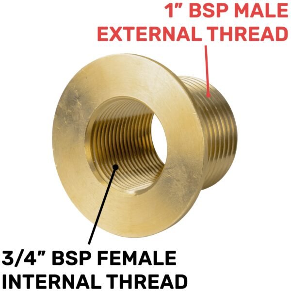 Water Butt Brass 1″ BSP Male – 3/4″ BSP Female New Arrivals Free Shipping 9
