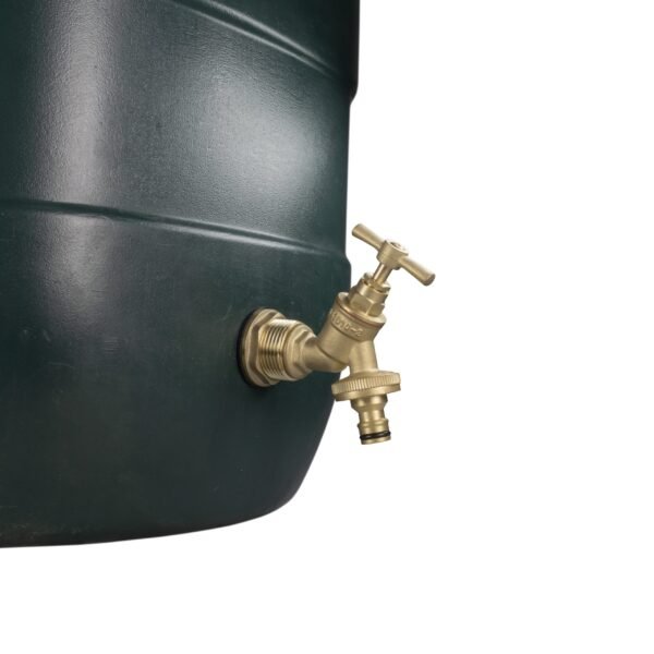 Water Butt Brass Kit 3/4″ with Brass Quick Connect Tap and Brass Wall Flange Kits Free Shipping 13