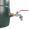 Water butt brass kit 3/4 inch with barbed lever tap and drill – rainwater harvesting kit uk brass wall flange kits free shipping 35