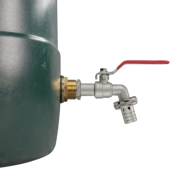 Water butt brass kit 3/4 inch with barbed lever tap and drill – rainwater harvesting kit uk brass wall flange kits free shipping 15