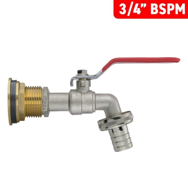 Water butt brass kit 3/4 inch with barbed lever tap and drill – rainwater harvesting kit uk brass wall flange kits free shipping 19