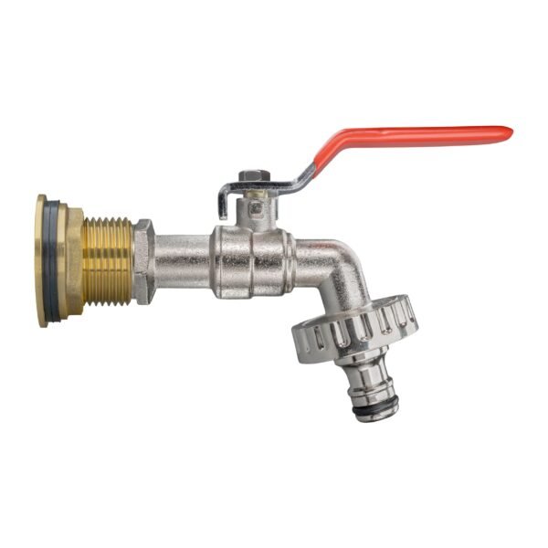 Water Butt Brass Kit 3/4″ with Quick Connect Lever Tap and Brass Wall Flange Kits Free Shipping 7