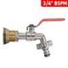 Water Butt Brass Kit 3/4″ with Quick Connect Lever Tap and Brass Wall Flange Kits Free Shipping 39