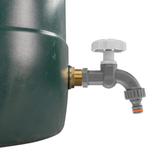 Water butt brass kit 3/4 inch with grey dial tap – rainwater harvesting kit uk water butt kits free shipping 9