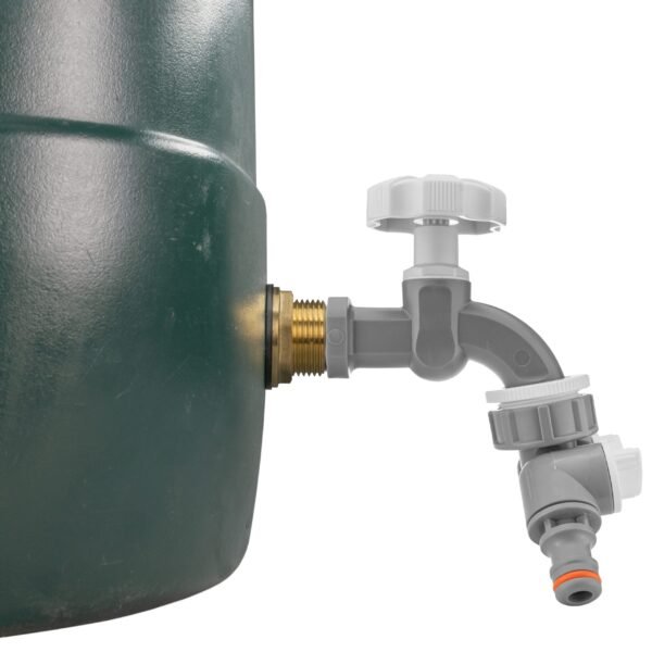 Water Butt Brass Kit 3/4″ with Grey Dial Tap + Two-Way New Arrivals Free Shipping 17