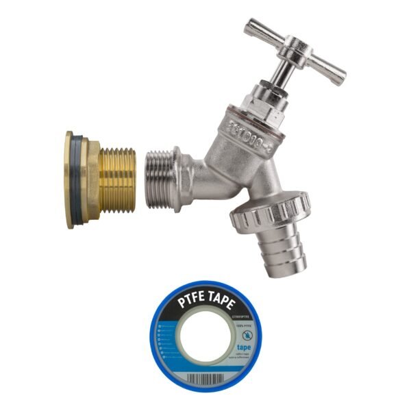 Water butt brass kit 3/4 inch with nickel plated brass barbed – rainwater harvesting kit uk water butt kits free shipping 17