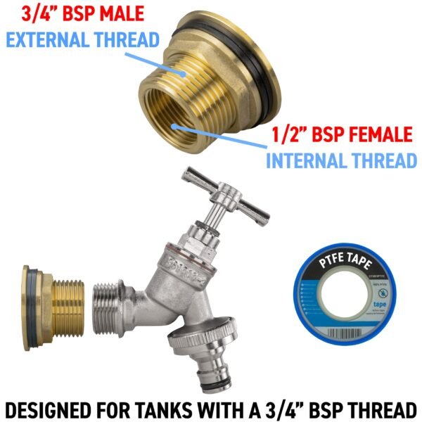 Water butt brass kit 3/4 inch with nickel plated brass quick – rainwater harvesting kit uk water butt kits free shipping 7