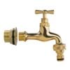 Water butt brass kit 3/4 inch with quick connect polished brass and drill bit brass wall flange kits free shipping 35