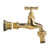 Water butt brass kit 3/4 inch with quick connect polished brass and drill bit brass wall flange kits free shipping 41