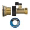 Water Butt Brass Kit 3/4″ with Brass Valve and Drill Bit New Arrivals Free Shipping 41