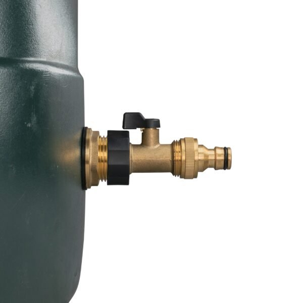 Water Butt Brass Kit 3/4″ with Brass Valve + Quick Connect New Arrivals Free Shipping 15