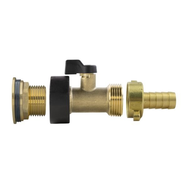 Water butt brass kit 3/4 inch with brass valve + 13mm barb and – rainwater harvesting kit uk water butt kits free shipping 15