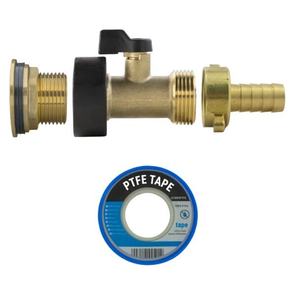 Water butt brass kit 3/4 inch with brass valve and 13mm barb – rainwater harvesting kit uk brass wall flange kits free shipping 17