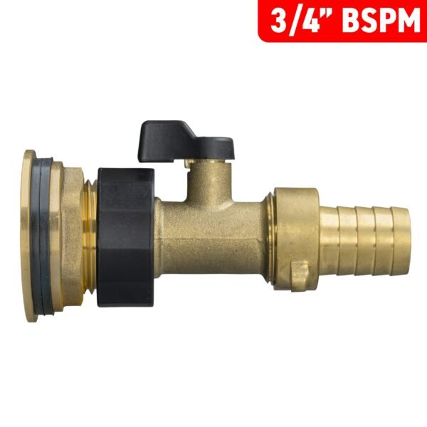 Water butt brass kit 3/4 inch with brass valve + 19mm barb and – rainwater harvesting kit uk water butt kits free shipping 17