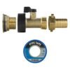 Water butt brass kit 3/4 inch with brass valve + 19mm barb and – rainwater harvesting kit uk water butt kits free shipping 39