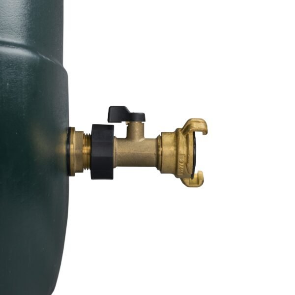 Water butt brass kit 3/4 inch with brass valve + geka and drill – rainwater harvesting kit uk water butt kits free shipping 13