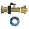 Water butt brass kit 3/4 inch with brass valve + geka and drill – rainwater harvesting kit uk water butt kits free shipping 39