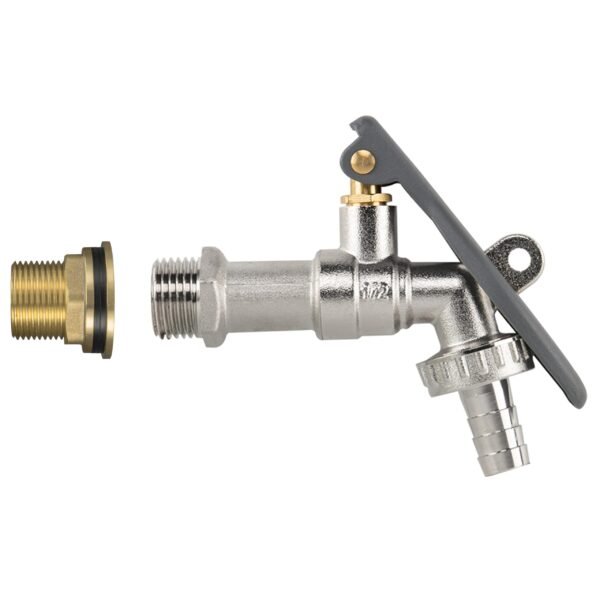 Water butt brass kit 3/4 inch with lever tap hose barb and lever – rainwater harvesting kit uk water butt kits free shipping 5