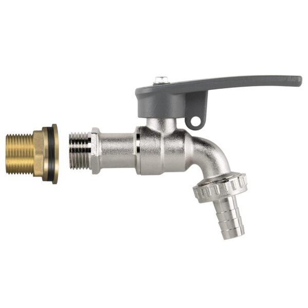 Water butt brass kit 3/4 inch with lever tap hose barb and side – rainwater harvesting kit uk water butt kits free shipping 5