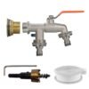 Water Butt Brass Kit 3/4″ with Double Quick Connect Tap and New Arrivals Free Shipping 29