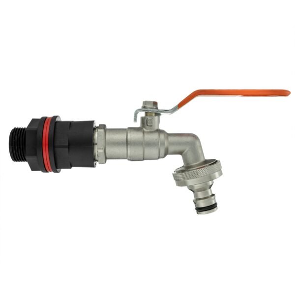 Water butt kit 1/2″ with quick connect lever tap and drill water butt kits free shipping 2