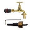 Water butts kit 1/2 inch with polish brass tap 19mm outlet – rainwater harvesting kit uk water butt kits free shipping 25