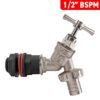 Water butt kit 1/2 inch with nickel plated barbed tap – rainwater harvesting kit uk water butt kits free shipping 25