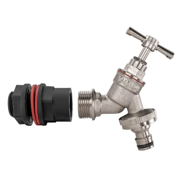 Water butt kit 1/2″ with nickel plated quick connect tap – rainwater harvesting kit uk water butt kits free shipping 7