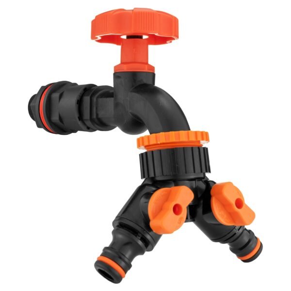 Water Butt Kit 1/2″ with Black Dial Tap + Two-Way Splitter Water Butt Kits Free Shipping 17