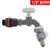 Water butt kit 1/2 inch with grey dial tap + two-way splitter + drill bit – rainwater harvesting kit uk water butt kits free shipping 35